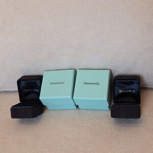 Tiffany & Co. Packaging Bundle (2 Sets) – Ring Box Case + Blue Box (Empty)
